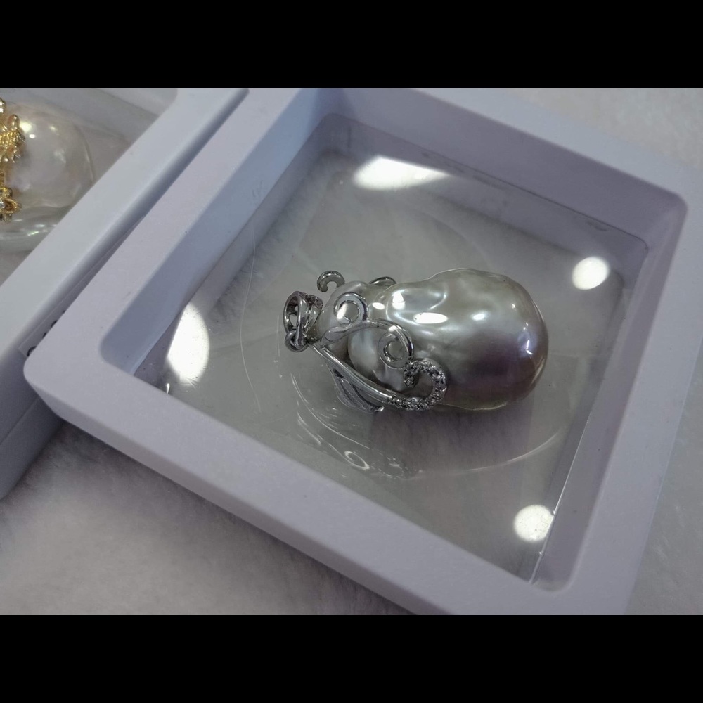 Real pearl ( pendant silver )